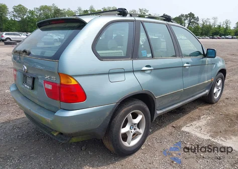 2002 BMW X5 3.0I z USA, uszkodzony, nr VIN 5UXFA53542LH79711